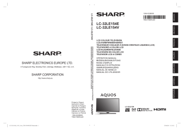 Sharp LC32LE154E/V Manuel du propriétaire | Fixfr