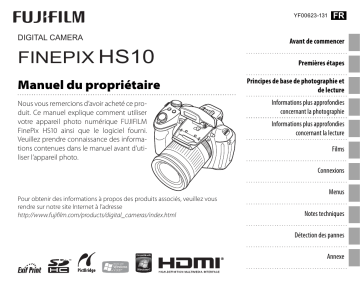 Fujifilm FinePix HS10 Manuel du propriétaire | Fixfr