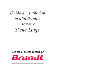 Brandt ETE123F Manuel du propriétaire | Fixfr