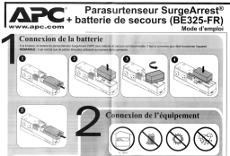 APC PARASURTENSEUR BE325 Manuel utilisateur