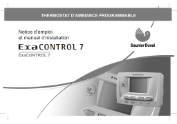 Saunier Duval ExaCONTROL 7 Manuel du propriétaire