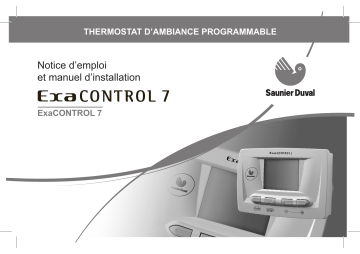 Saunier Duval ExaCONTROL 7 Manuel du propriétaire | Fixfr