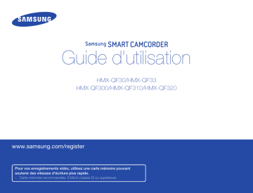 HMX-QF30WN | Samsung HMX-QF30BN SMART CAMCORDER QF30BN Manuel du propriétaire | Fixfr