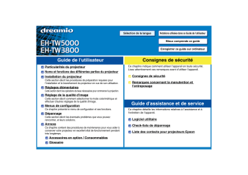 EH-TW5000 | Epson EH-TW3800 Manuel du propriétaire | Fixfr