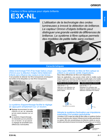 Omron E3X-NL Manuel du propriétaire | Fixfr