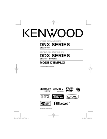 Kenwood DDX5056 Manuel du propriétaire | Fixfr