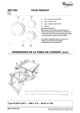 Whirlpool AKT 802/IX Manuel du propriétaire