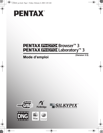 PHOTO LABORATORY | Pentax PHOTO BROWSER Manuel du propriétaire | Fixfr