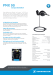 Sennheiser PMX 90 Manuel du propri&eacute;taire