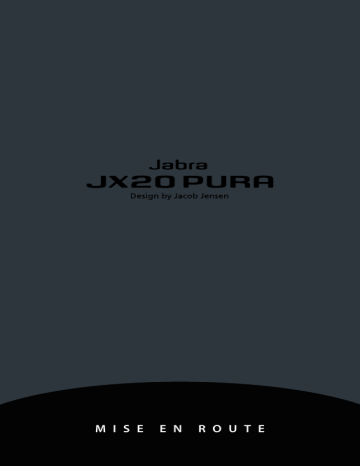 Jabra JX20 PURA Manuel du propriétaire | Fixfr