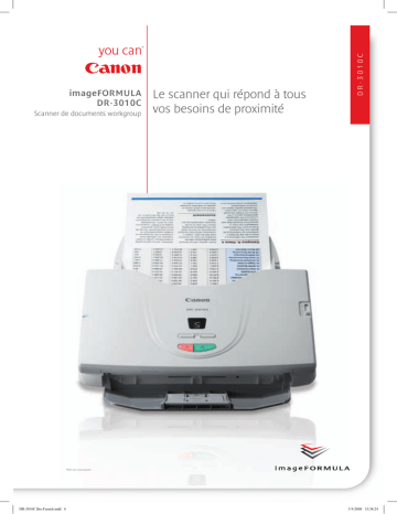 imageFORMULA DR-2050C Compact Color Scanner | Canon dr-3010c Manuel du propriétaire | Fixfr