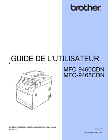 Brother MFC-9460CDN Manuel du propriétaire | Fixfr