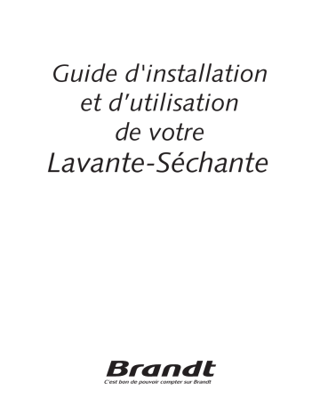 Brandt WTD1072F Manuel du propriétaire | Fixfr