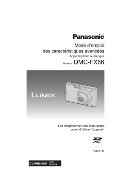 Panasonic LUMIX DMC-FX66 Manuel du propriétaire