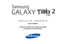 Samsung GALAXY TAB 2 7.0/GT-P3113 Manuel du propriétaire