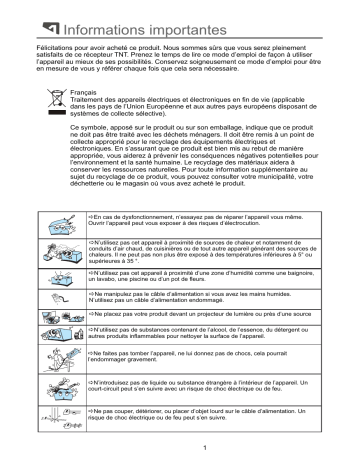 Manuel du propriétaire | PEEKTON PK 1200 TNT Manuel utilisateur | Fixfr