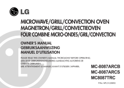 LG MC-8087TRC Manuel du propriétaire