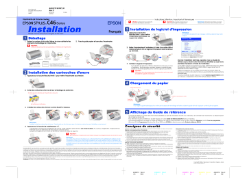 Epson Stylus C46 Manuel du propriétaire | Fixfr