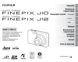 Fujifilm J12 Manuel du propriétaire