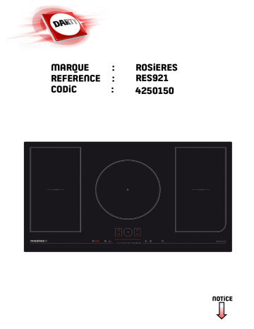 ROSIERES RES921 Manuel du propriétaire | Fixfr