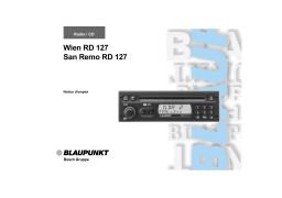 Blaupunkt WIEN RD 127 Manuel du propriétaire