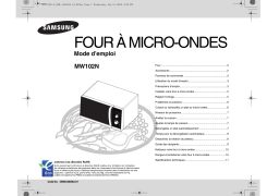 Samsung MW102N-X Manuel du propriétaire