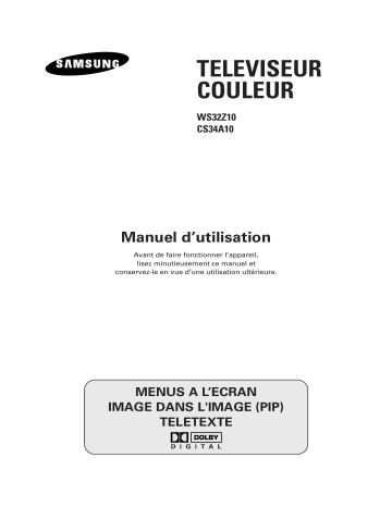 CS-34A10 | Samsung WS-32Z10 Manuel du propriétaire | Fixfr