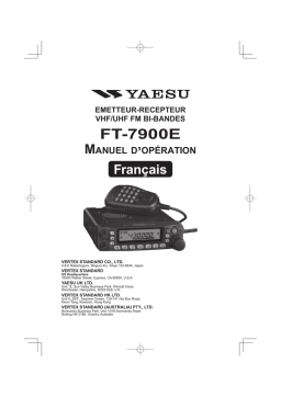 YAESU FT-7900E Manuel du propriétaire