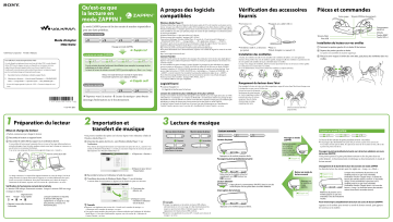 Sony NWZ-W202 Manuel du propriétaire | Fixfr