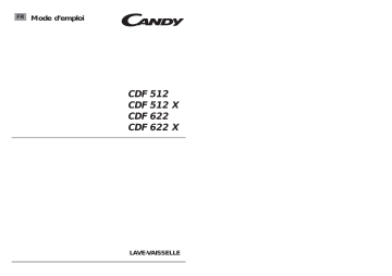 Candy CDF 512 Manuel du propriétaire | Fixfr