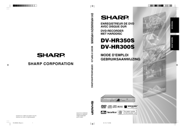 Sharp DV-HR300S/350S Manuel du propriétaire | Fixfr
