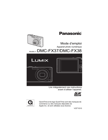 Panasonic LUMIX DMC-FX38 Manuel du propriétaire | Fixfr