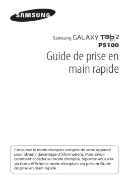 Samsung GALAXY TAB 2 GT-P5100 Manuel du propriétaire