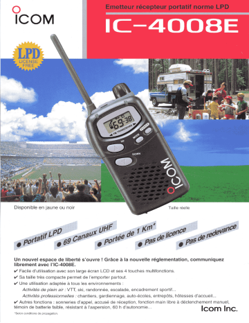 ICOM IC-4008E Manuel du propriétaire | Fixfr