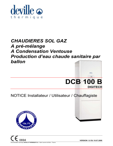 DEVILLE DCB 100 B Manuel du propriétaire | Fixfr