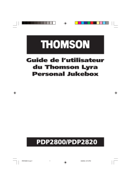 Thomson PDP2820 Manuel du propriétaire