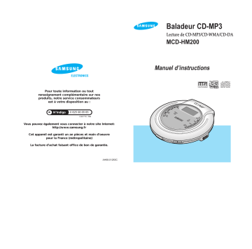 Samsung MCD-HM200H Manuel du propriétaire | Fixfr