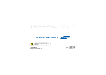 Samsung SGH-J600E Manuel du propriétaire | Fixfr