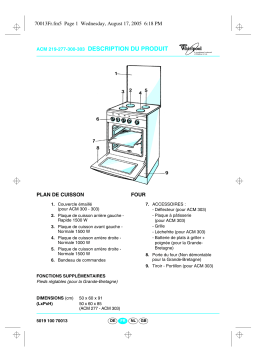 Whirlpool ACM 300 WH Manuel du propriétaire