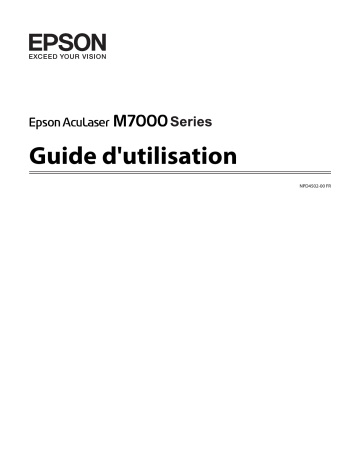 Epson AcuLaser M7000 Manuel du propriétaire | Fixfr