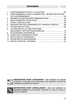 Smeg SC110NE Manuel du propriétaire