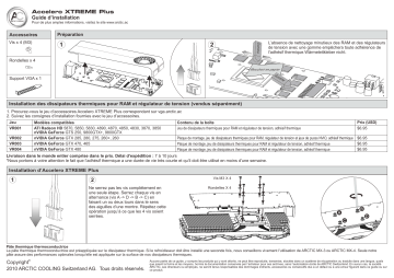 ARCTIC COOLING Accelero XTREME Plus Manuel du propriétaire | Fixfr