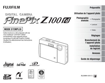 Fujifilm Z100fd Manuel du propriétaire | Fixfr