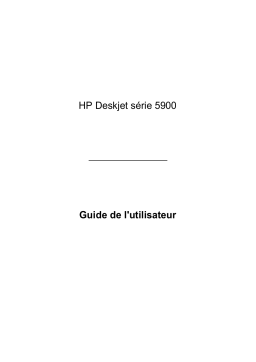 HP Deskjet 5940 Manuel du propriétaire