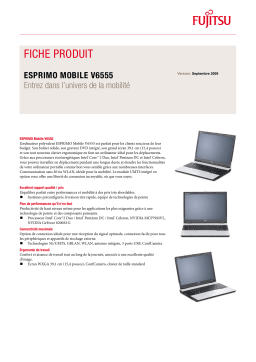 FUJITSU SIEMENS ESPRIMO MOBILE V6555 Manuel du propriétaire