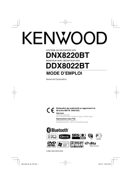 Kenwood DNX8220BT Manuel du propriétaire