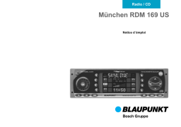 Blaupunkt MNCHEN RDM 169 US RDM 169 US Manuel du propriétaire