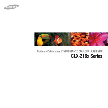 CLX-2160N-XAA | CLX-2160N-SEE | CLX-2160-XAA | Samsung CLX-2160N-XEU Manuel du propriétaire | Fixfr