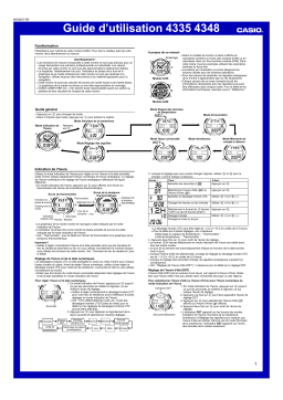 Casio 4335 Manuel utilisateur