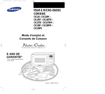 Samsung CK136TM Manuel du propriétaire | Fixfr